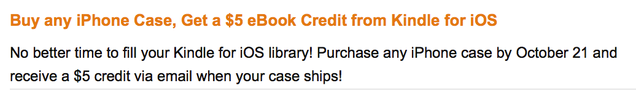 Illustration for article titled Buy a New AmazonBasics iPhone Case, Get a $5 Kindle Ebook Credit